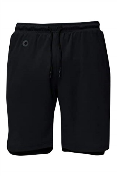 SKSP007 custom-made sports shorts running fast-drying tight-fitting design double-layer pants anti-glare lining design mobile phone pocket back zipper pocket front side design earphone hole sports shorts supplier five-minute sports pants detail view-4